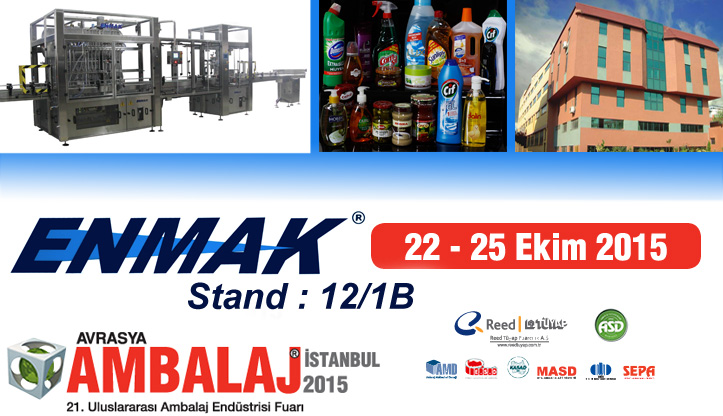 Enmak 2015 Ambalaj Fuarında Yine Sizlerle